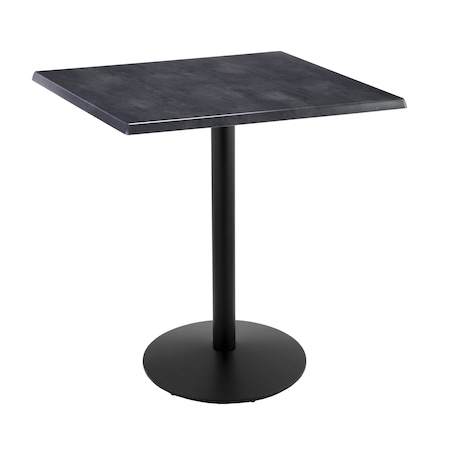 Holland Bar Stool Co 42" Tall In/Outdoor All-Season Table, 36" x 36" Square Black Steel Top OD214-2242BWOD36SQBlkStl